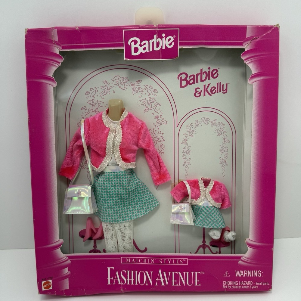 Mattel Barbie & Kelly Fashion Avenue  - Matchin Styles Asst 17292